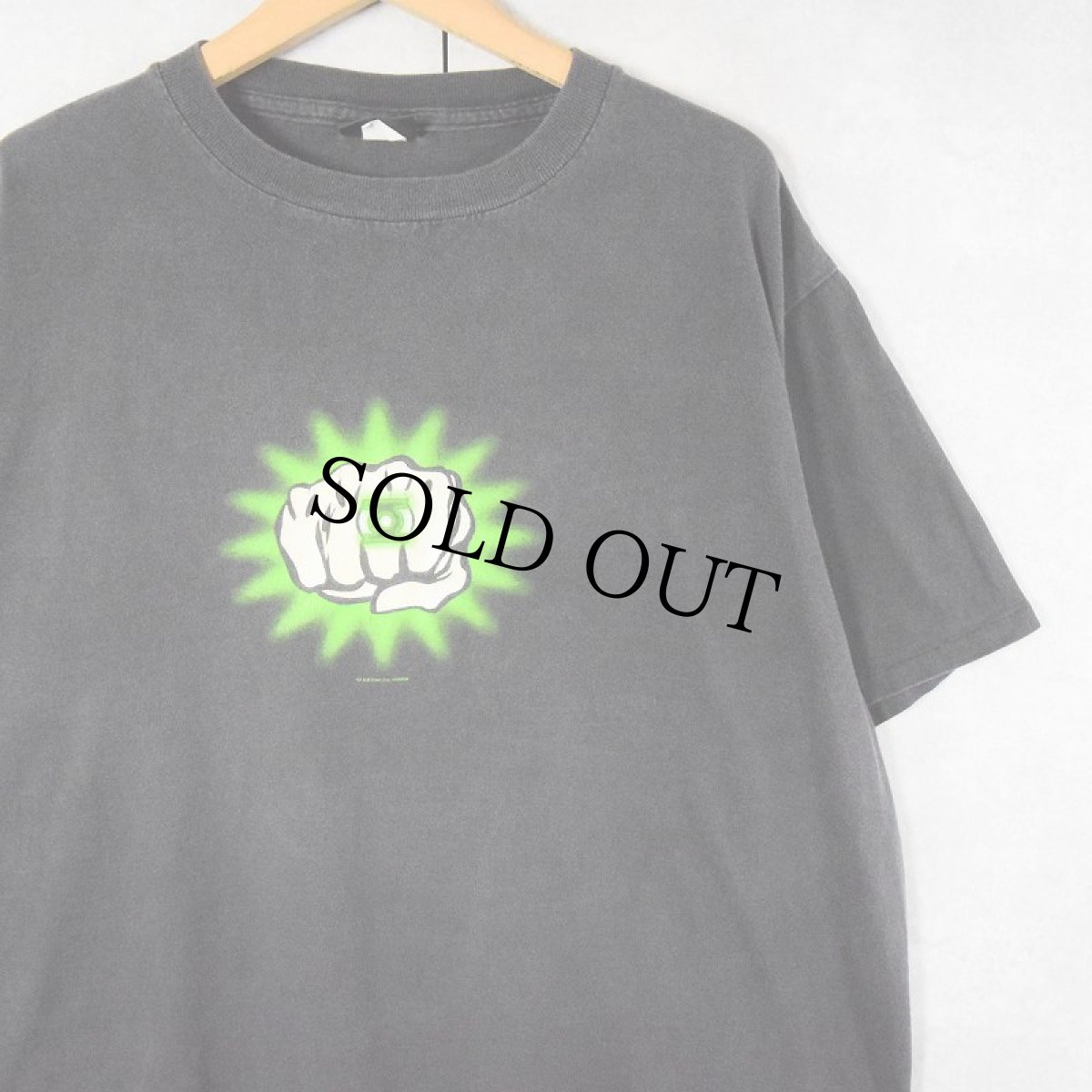 画像1: 2000's DC COMICS "Green Lantern" USA製 アメコミプリントTシャツ BLACK XL (1)
