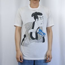 画像2: 80's〜 Pocari Sweat × 写楽 パロディプリントTシャツ LL (2)