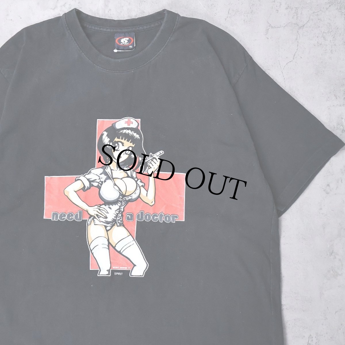 画像1: need a doctor プリントTシャツ BLACK XL (1)