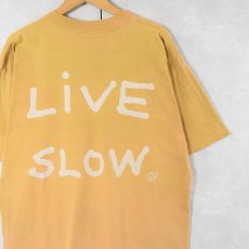 画像2: 90's GRAVITY GRAPHICS "PADDLE FAST LIVE SLOW" プリントTシャツ XL   (2)