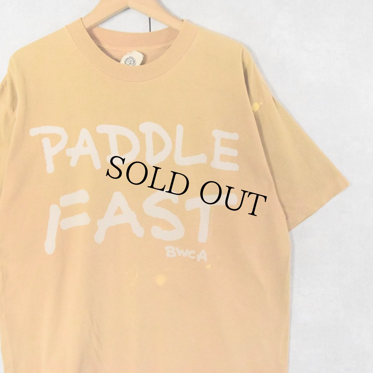 画像1: 90's GRAVITY GRAPHICS "PADDLE FAST LIVE SLOW" プリントTシャツ XL (1)