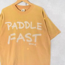 画像1: 90's GRAVITY GRAPHICS "PADDLE FAST LIVE SLOW" プリントTシャツ XL   (1)
