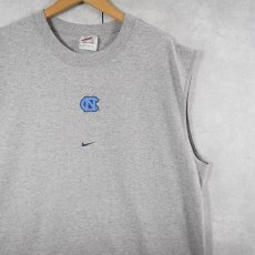画像1: 〜2000's NIKE USA製 "University of North Carolina" ロゴプリントタンクトップ L (1)