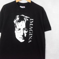 画像1: 90's JOHN LENNON USA製 "IMAGINE" ミュージシャンプリントTシャツ L (1)
