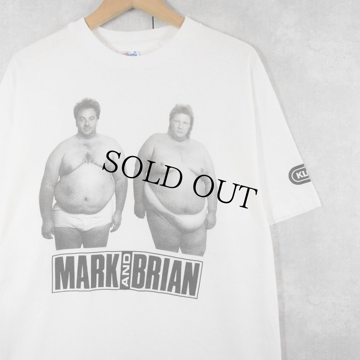 画像1: 90's The Mark & Brian Show USA製 ラジオ番組プリントTシャツ L (1)