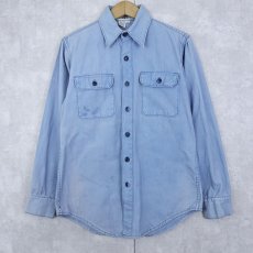 画像1: 70's Patagonia デカタグ コットンワークシャツ XL (1)