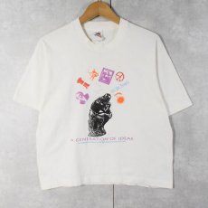 画像1: 90's USA製 "A GENERATION OF IDEAS" アートプリントTシャツ L (1)