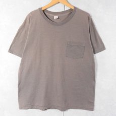 画像1: 80's Hanes 無地ポケットTシャツ XL (1)