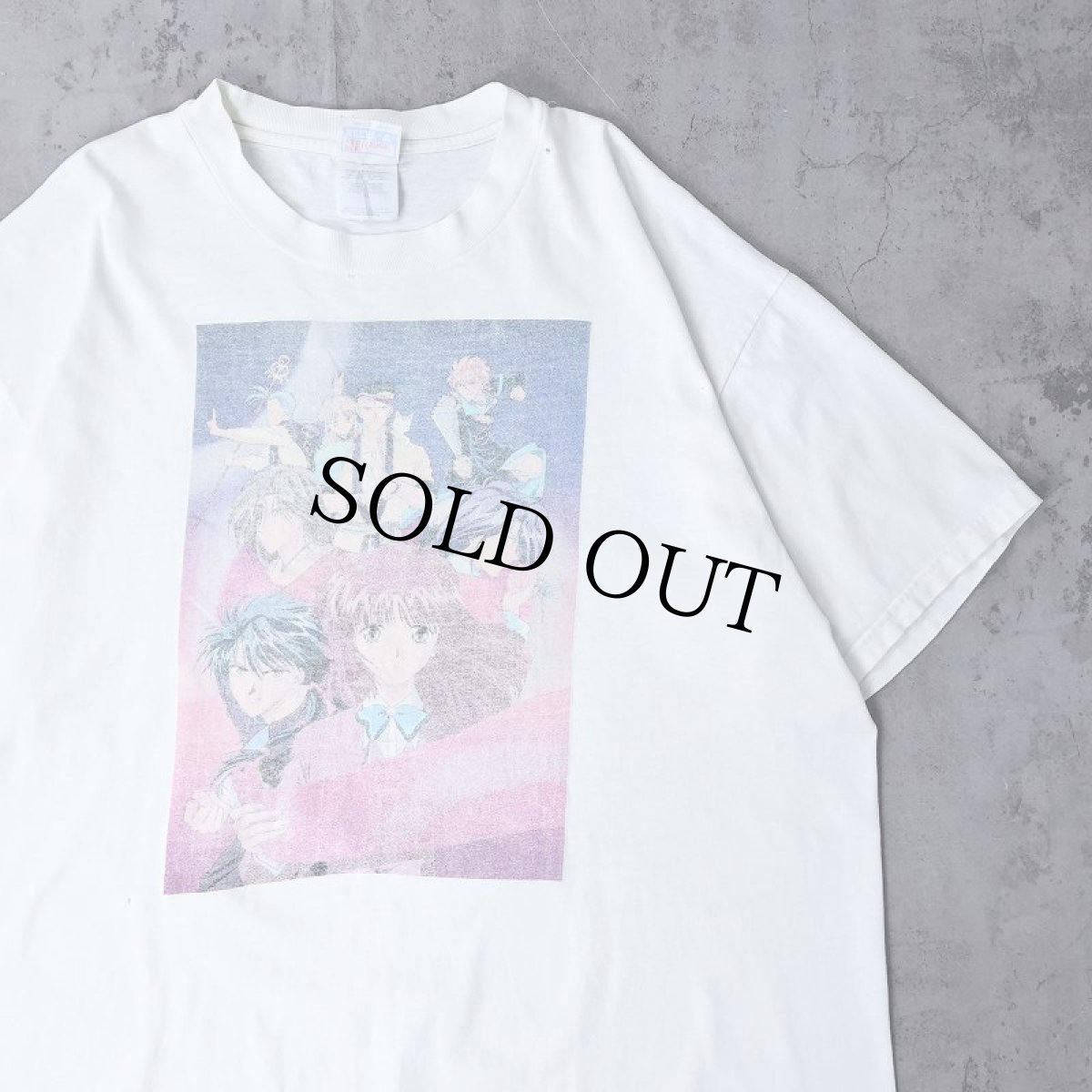画像1: 90's ふしぎ遊戯 アニメプリントTシャツ XL (1)
