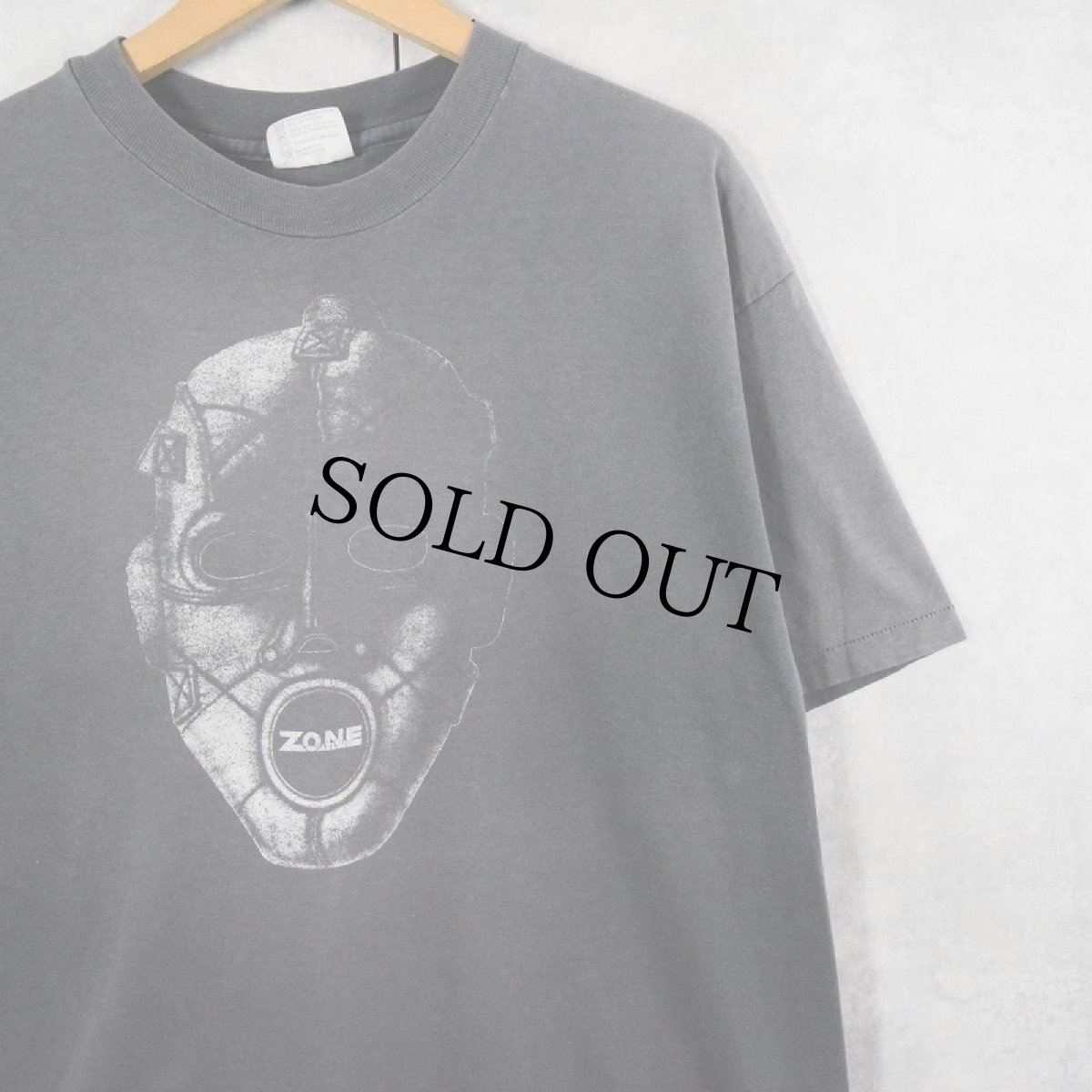 画像1: 80's ZONE USA製 プリントTシャツ BLACK XL (1)