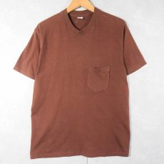 画像1: 80〜90's 無地ポケットTシャツ  (1)