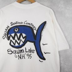 画像1: 90's GRAVITY GRAPHICS USA製 "Squam Lake N.H. '95" プリントTシャツ XL (1)