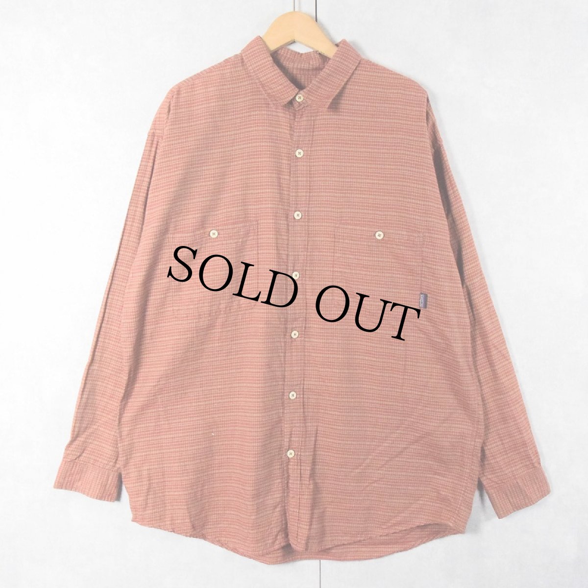 画像1: 2000's Patagonia "ORGANIC COTTON" チェック柄コットンシャツ L (1)