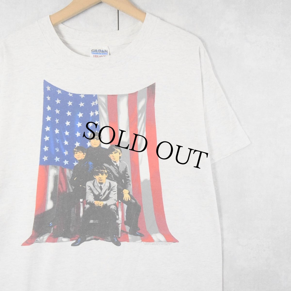 画像1: 90's THE BEATLES ロックバンドTシャツ L (1)