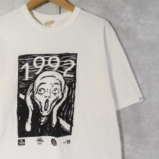 画像1: 90's Edvard Munch "The Scream" アートプリントTシャツ  (1)