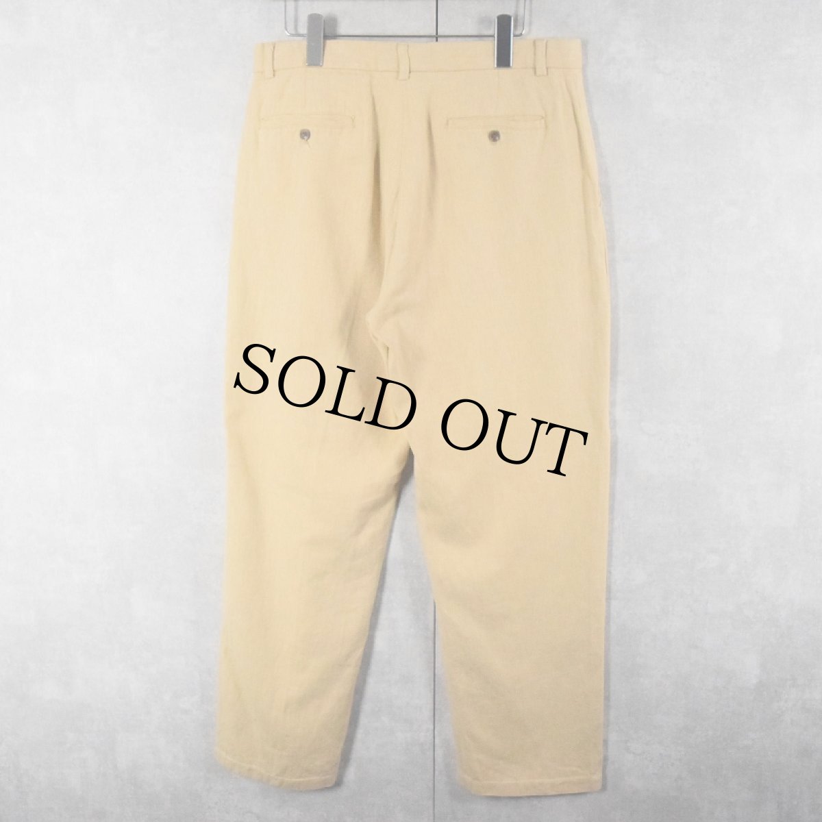 画像2: 90's POLO GOLF Ralph Lauren リネン×コットン スラックス W34 (2)