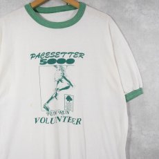 画像1: 80's "PACE SETTER 5000" マラソンプリントリンガーTシャツ  (1)