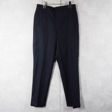 画像1: 60〜70's サマーウールスラックス NAVY W31 (1)