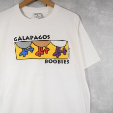 画像1: "GALAPAGOS BOOBIES" イラストプリントTシャツ XL (1)
