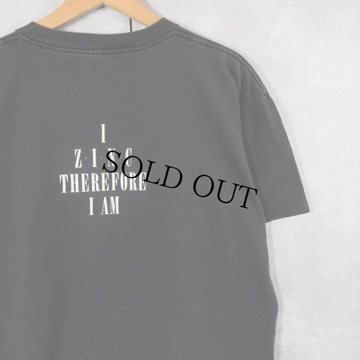 画像2: 90's CAFE ZING イラストプリント カフェTシャツ BLACK (2)