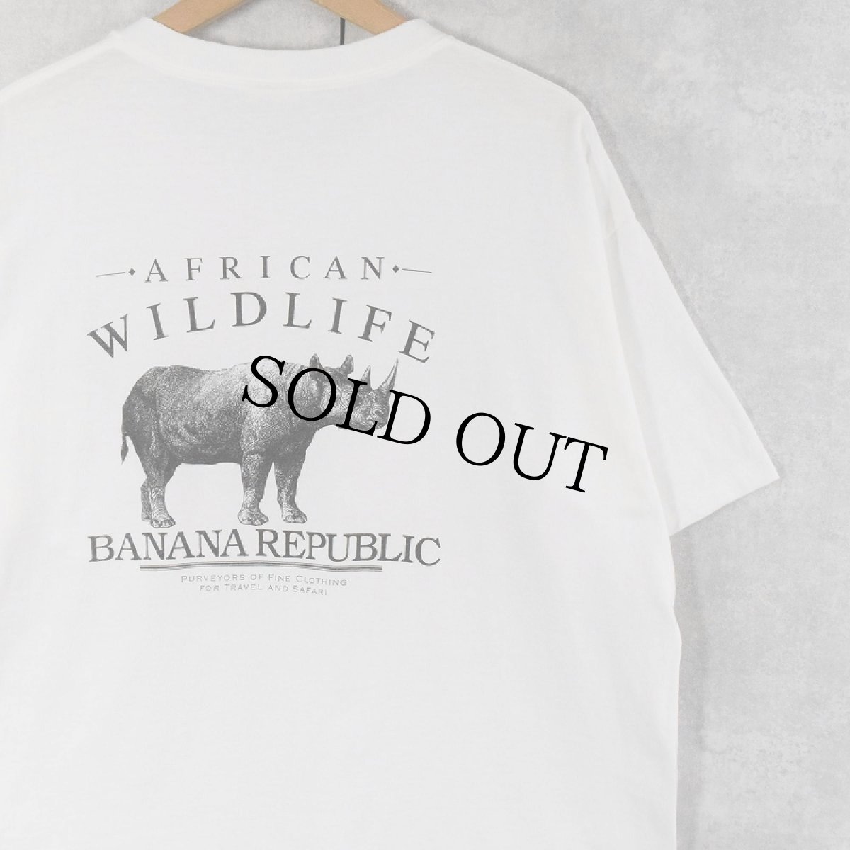 画像1: 80〜90's BANANA REPUBLIC "アニマルシリーズ " ポケットTシャツ (1)