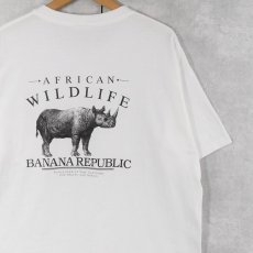 画像1: 80〜90's BANANA REPUBLIC "アニマルシリーズ " ポケットTシャツ (1)