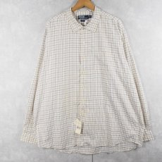 画像1: POLO Ralph Lauren "BONNARD" ポニー無し チェック柄 コットンシャツ タグ付き未使用 XXL (1)