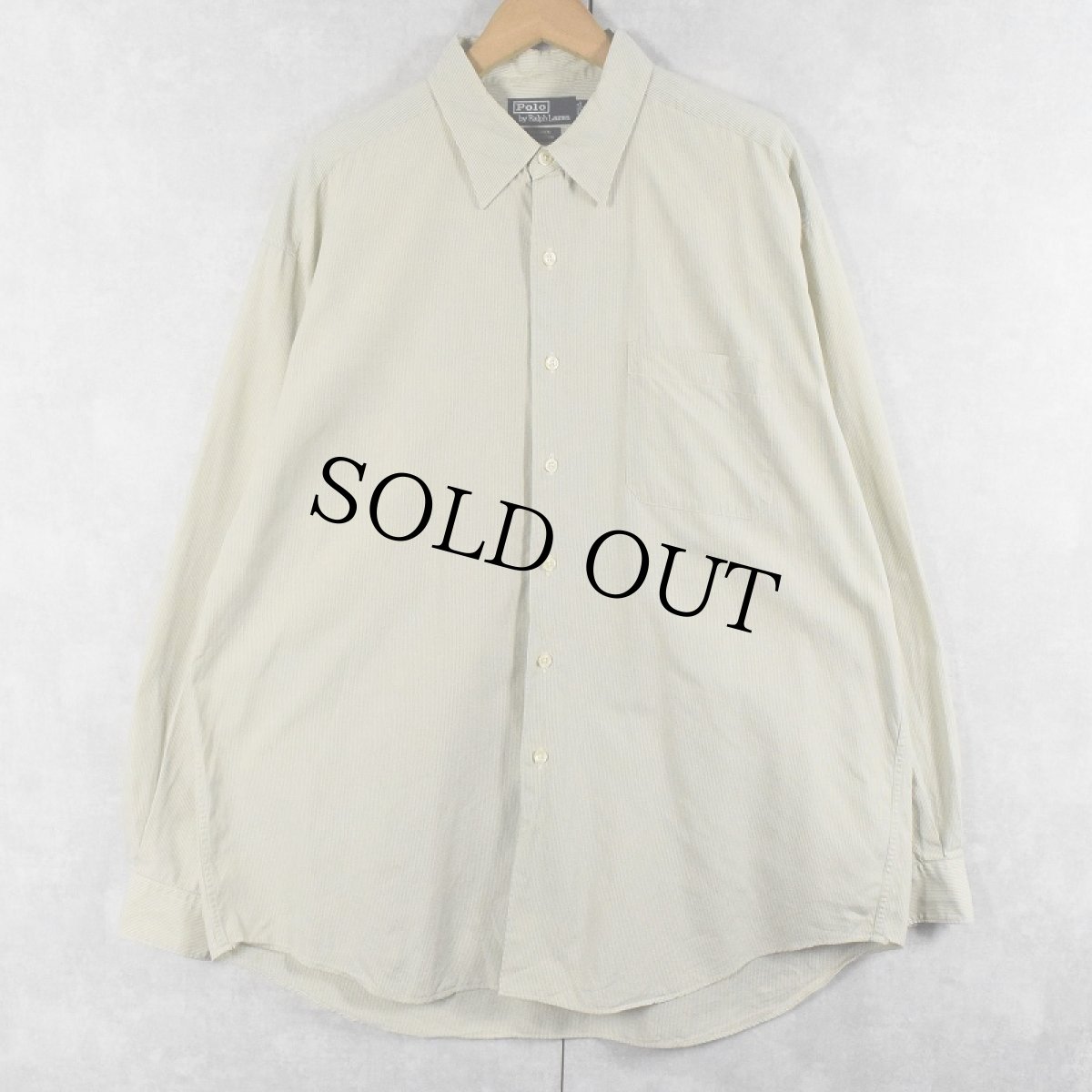 画像1: POLO Ralph Lauren "KINDRED" ポニー無し ストライプ柄 コットンシャツ XL (1)