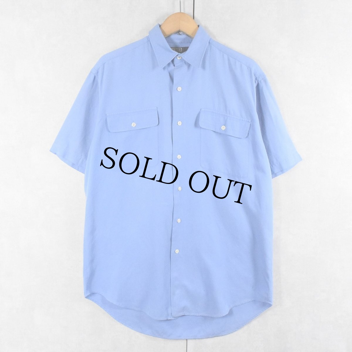 画像1: POLO Ralph Lauren "BENFORD" シルク×コットンシャツ S (1)
