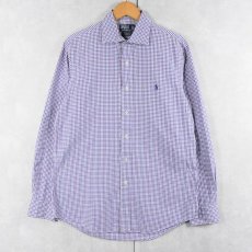 画像1: POLO Ralph Lauren "STANTON" チェック柄 コットンシャツ M (1)