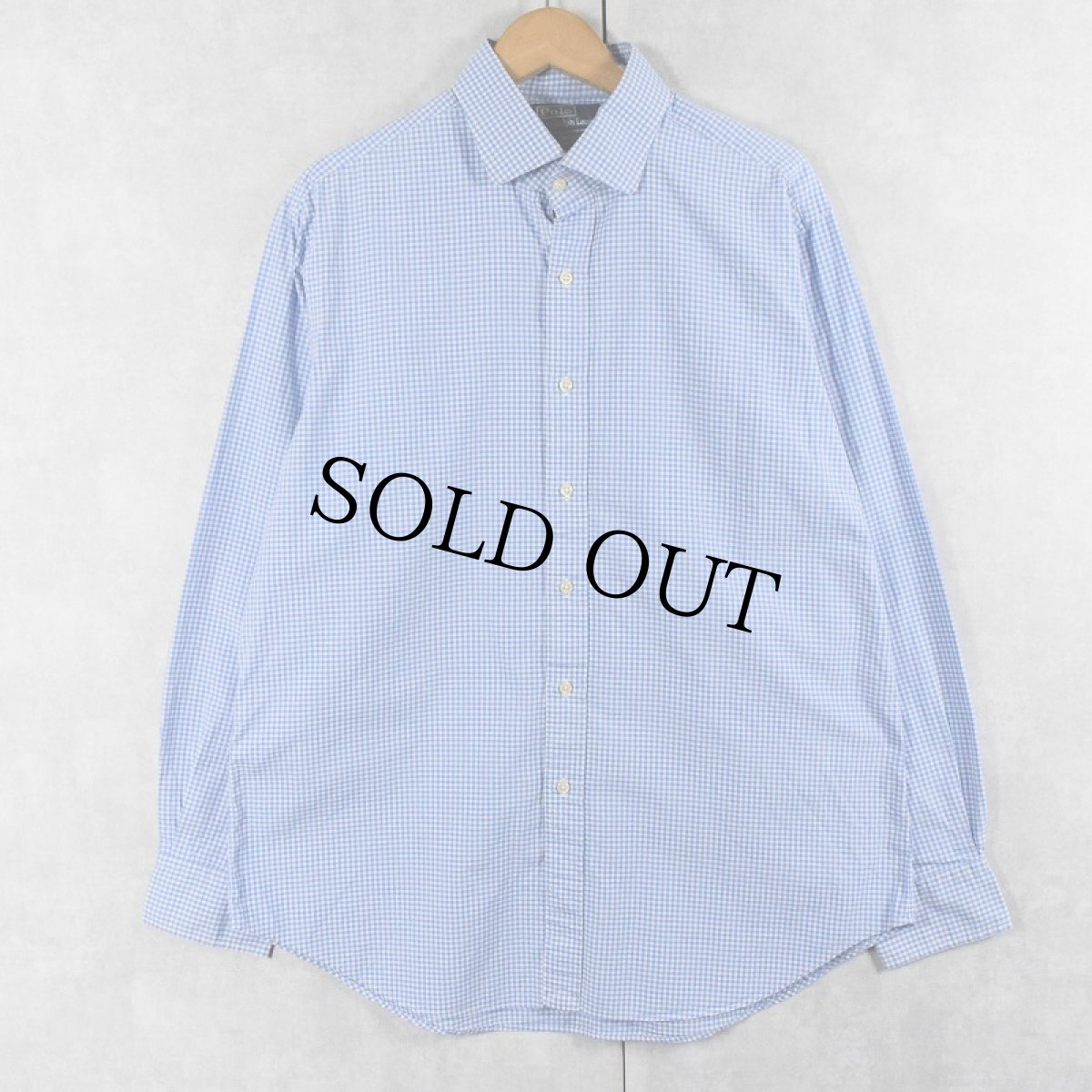 画像1: POLO Ralph Lauren "REGENT CLASSIC FIT" ポニー無し ギンガムチェック柄 コットンシャツ SIZE16 1/2 (1)