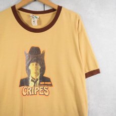 画像1: 90's Dumb and Dumber USA製 コメディ映画プリント リンガーTシャツ L (1)