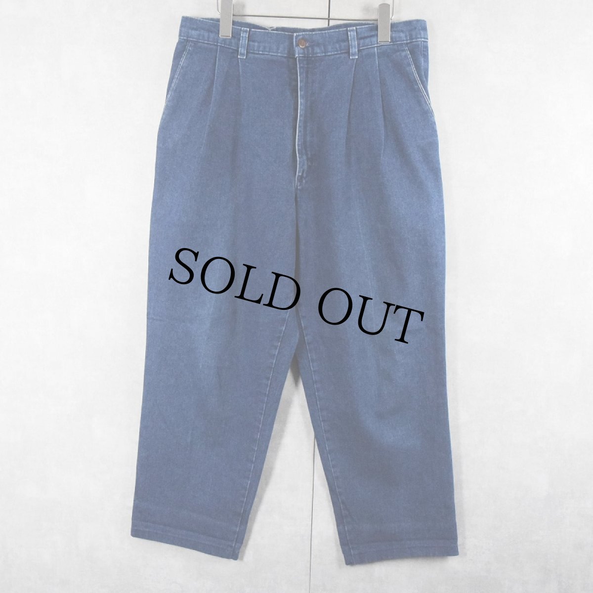 画像4: DOCKERS 2タック デニムパンツ W35 (4)