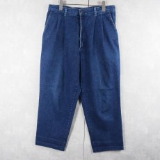 画像1: DOCKERS 2タック デニムパンツ W35 (1)