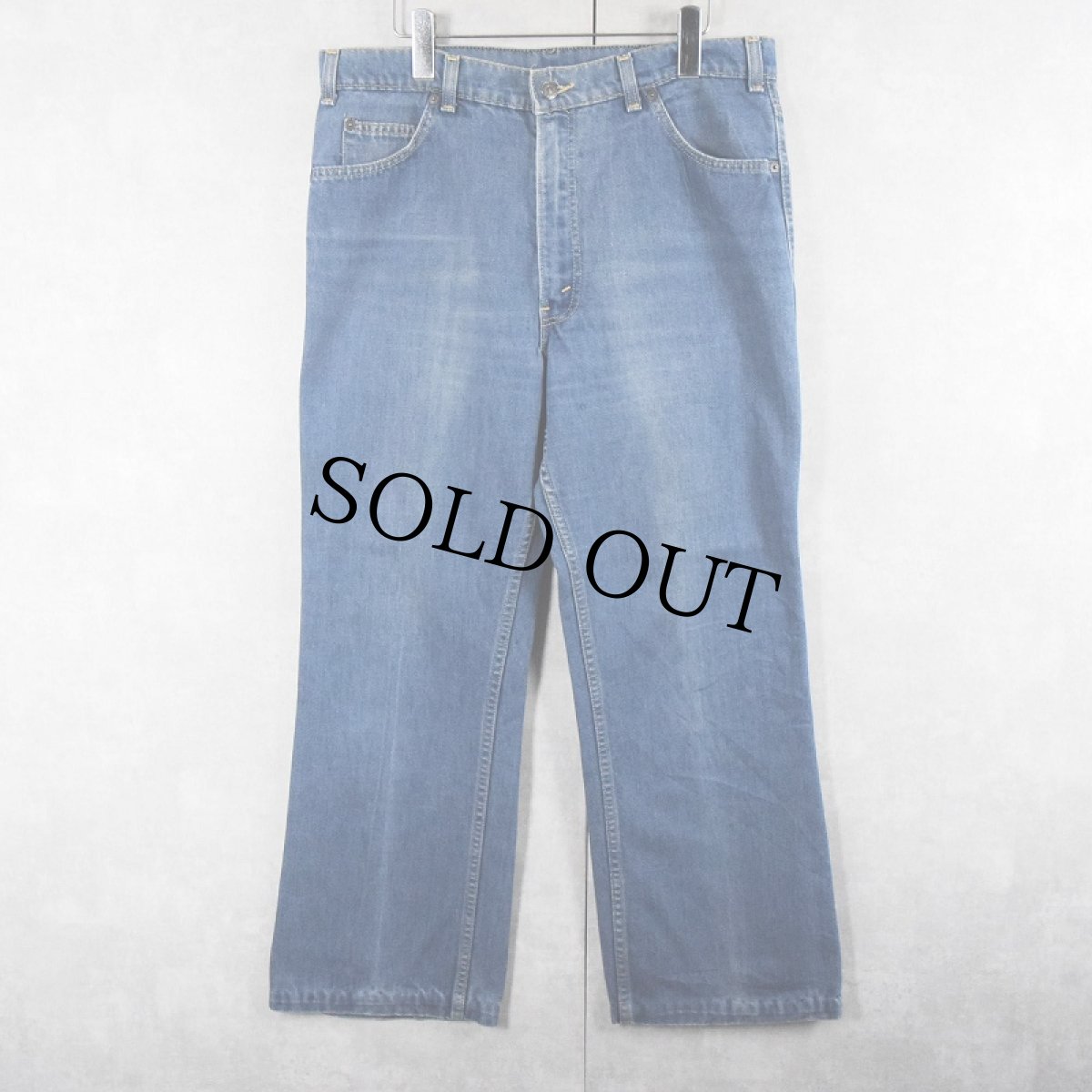画像1: 70's〜 Levi's "Movin'On" フレアデニムパンツ W35 (1)
