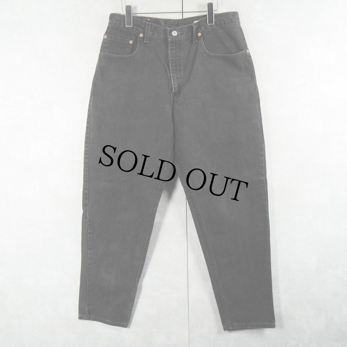 画像1: 2000's Levi's 560 LOOSE FIT USA製 "サルファブラック" ブラックデニムパンツ W 34 (1)