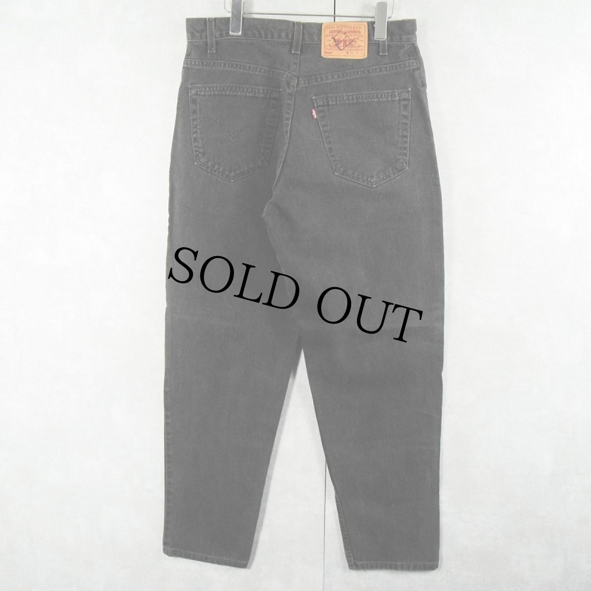 画像2: 2000's Levi's 560 LOOSE FIT USA製 "サルファブラック" ブラックデニムパンツ W 34 (2)