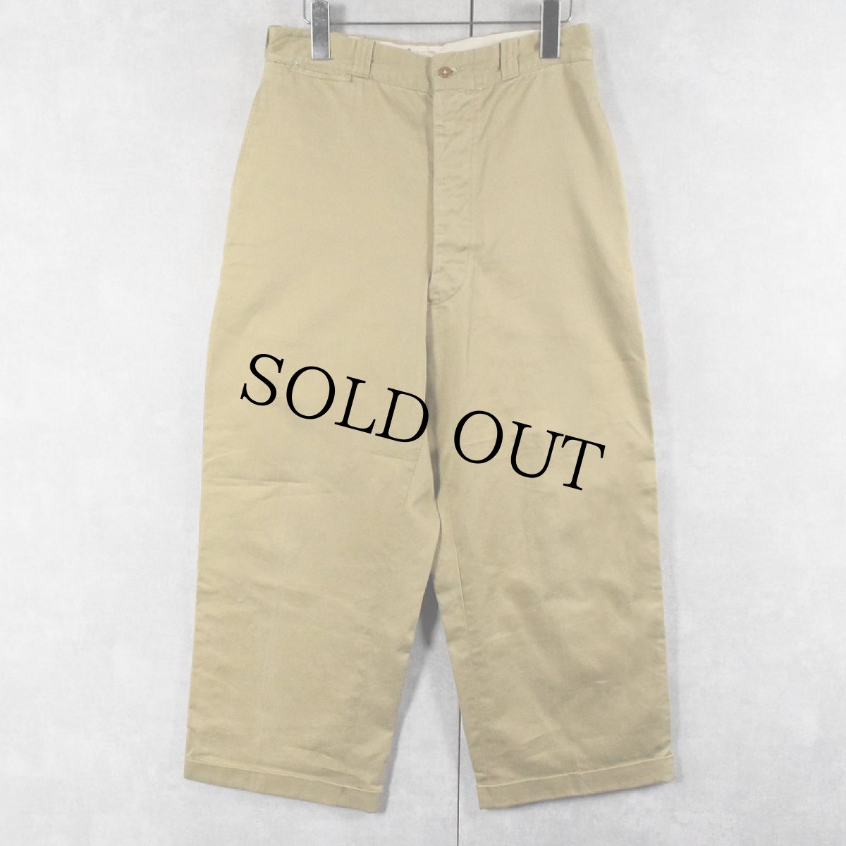 画像1: 50's U.S.ARMY チノトラウザーズ W29 (1)