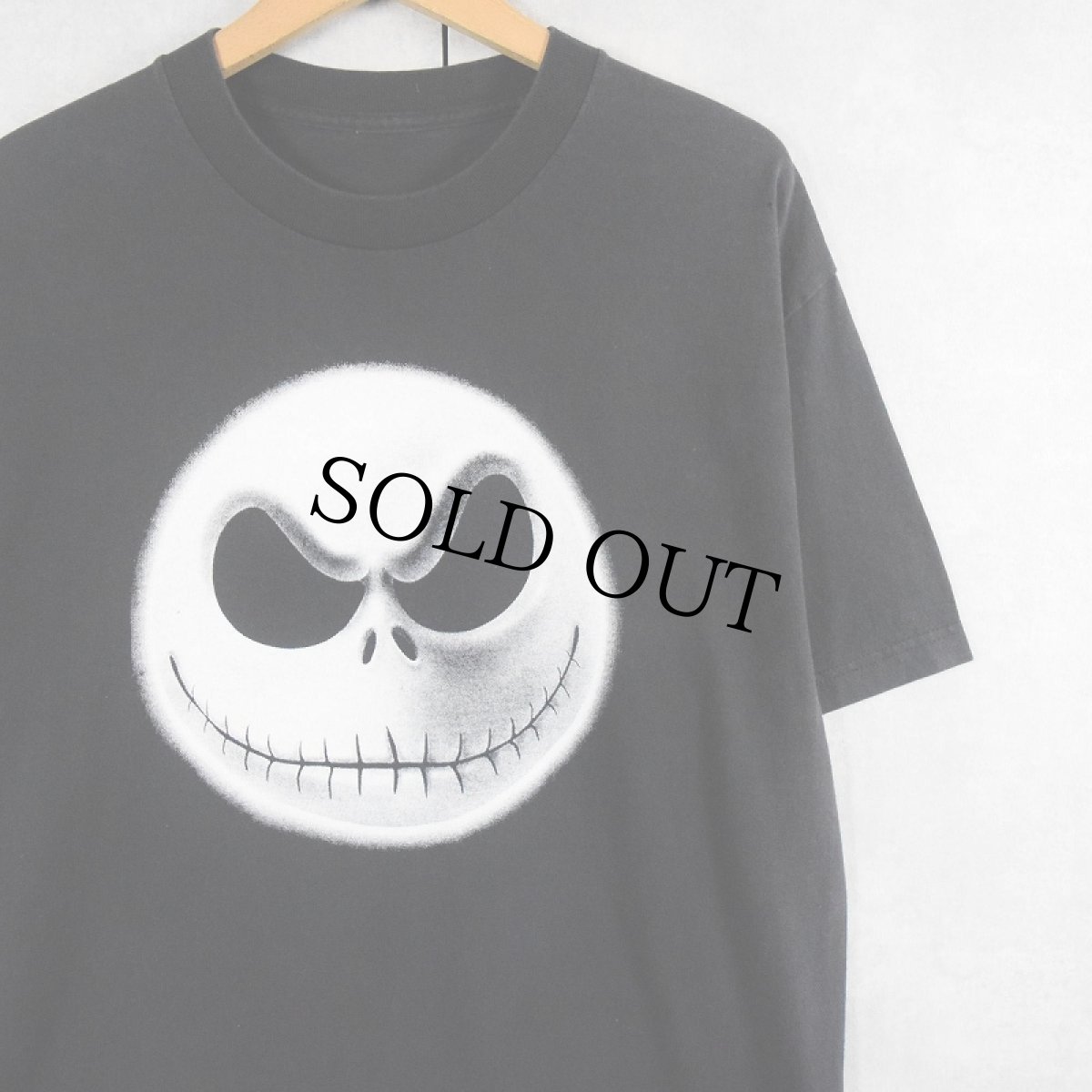 画像1: The Nightmare Before Christmas "Jack Skellington" キャラクタープリントTシャツ BLACK (1)