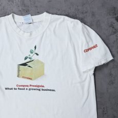 画像1: COMPAQ コンピューター企業 プリントTシャツ XL (1)