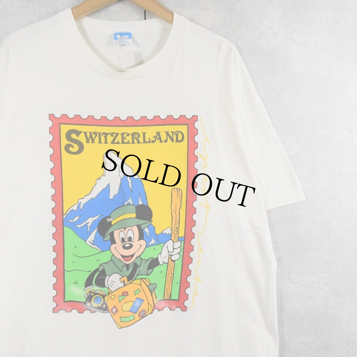画像1: 90's Disney USA製 "MICKEY MOUSE" キャラクタープリントTシャツ ONESIZE (1)