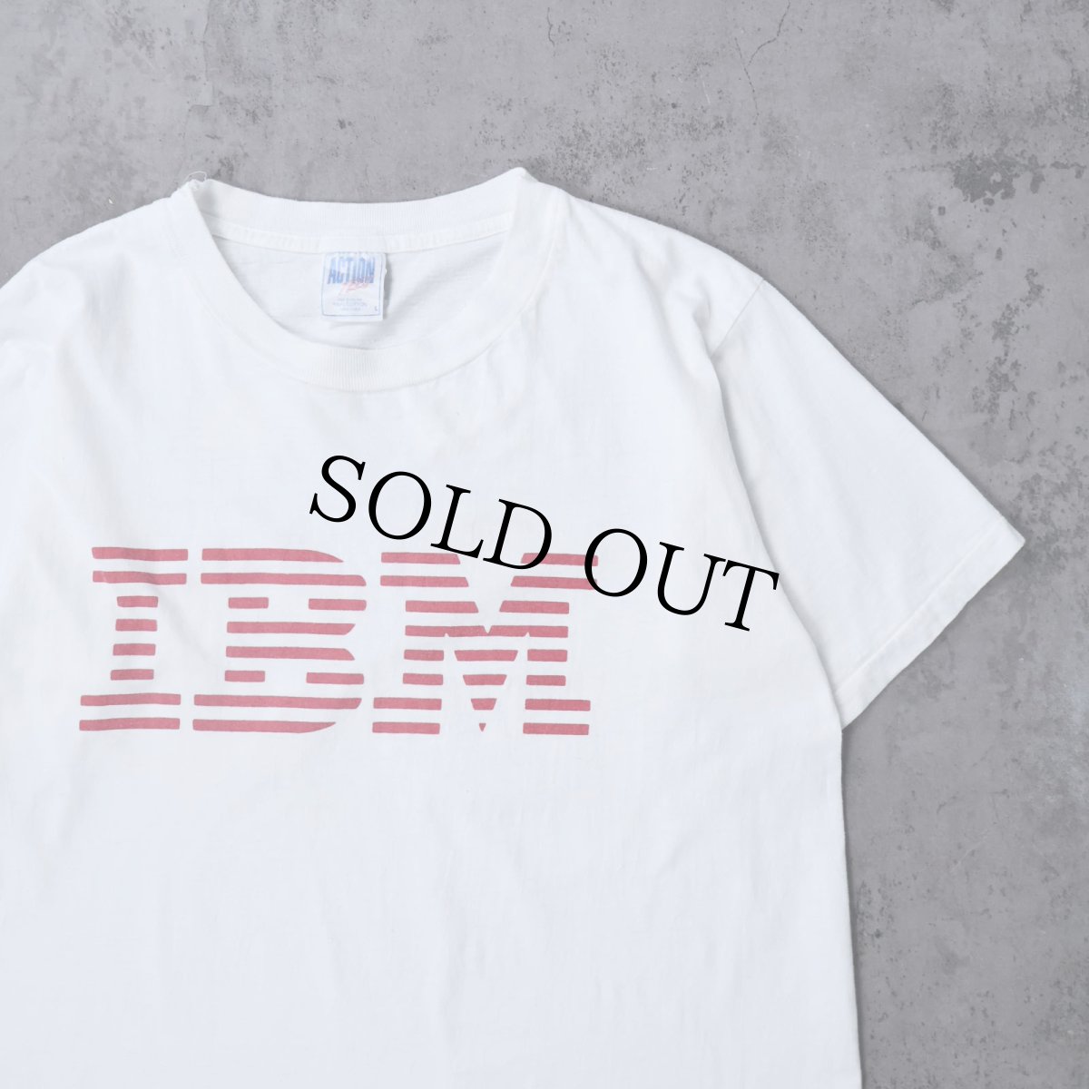 画像1: 90's IBM "STRONG LEGS RUN" コンピューター企業 プリントTシャツ L (1)