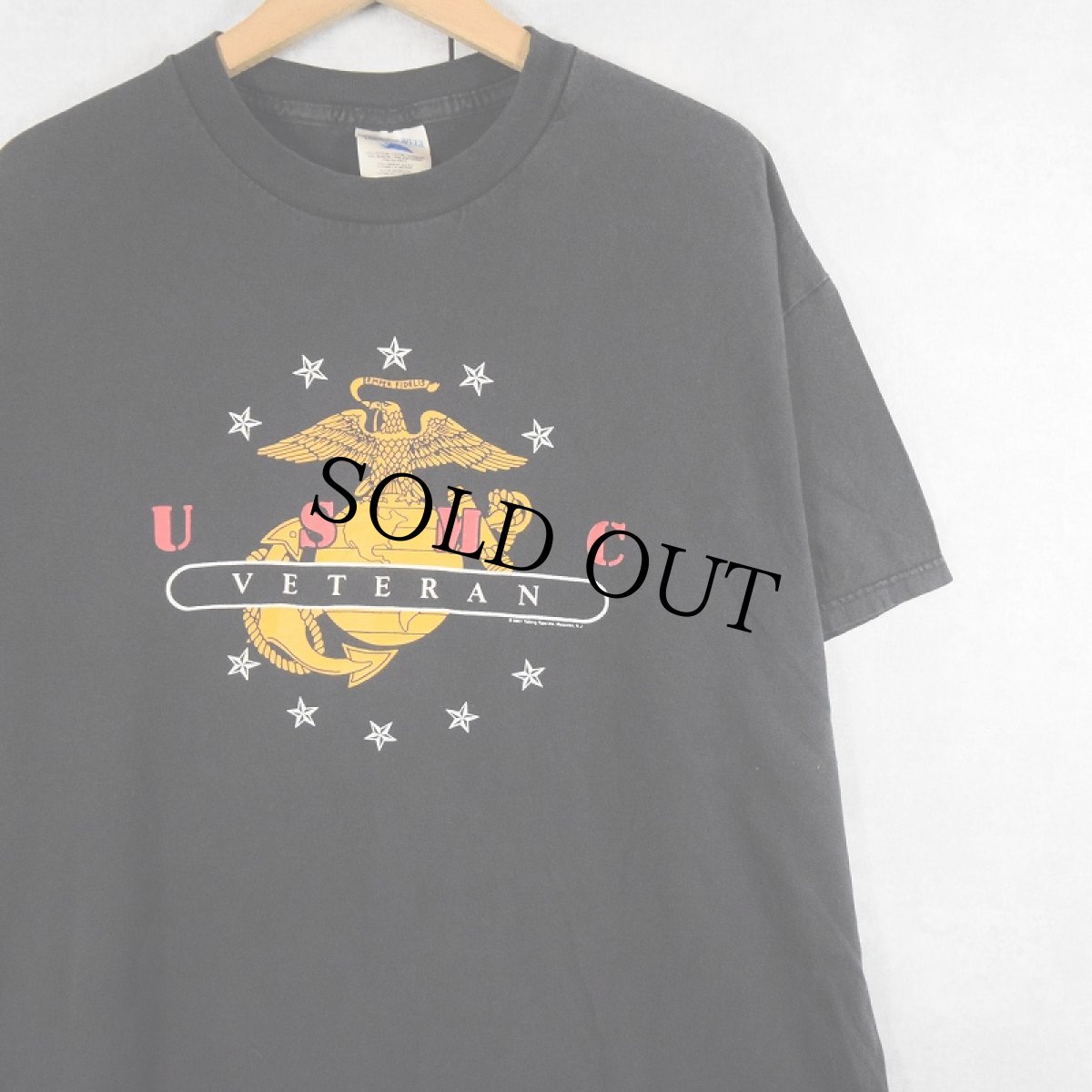 画像1: 2000's USMC プリントTシャツ BLACK XL (1)