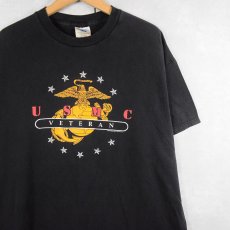 画像1: 2000's USMC プリントTシャツ BLACK XL (1)