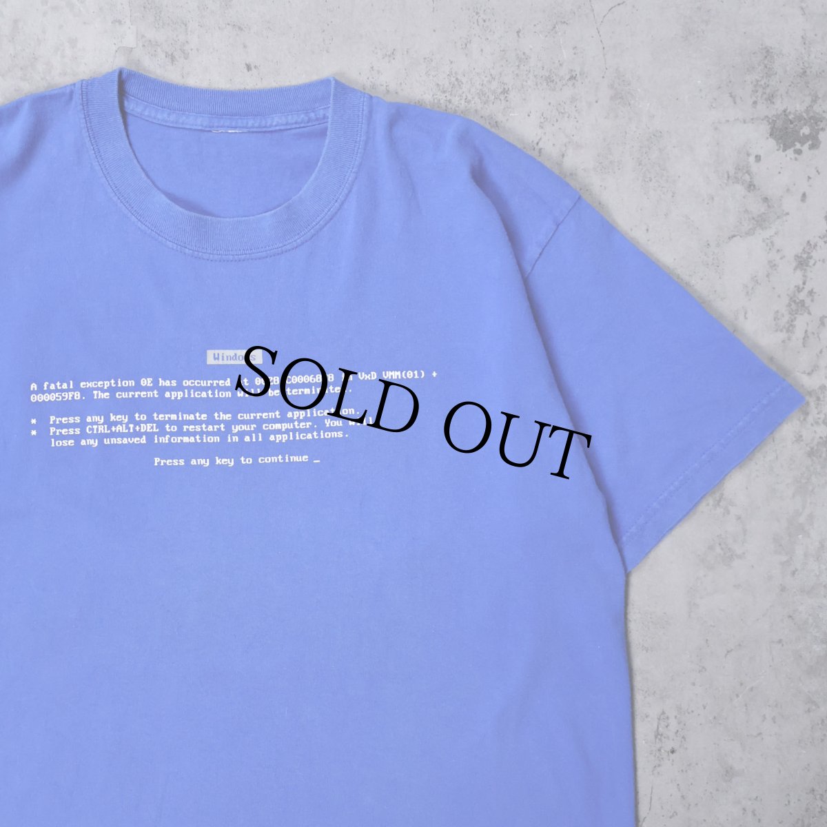 画像1: Windows "Press any key to continue_" コンピューター企業 プリントTシャツ (1)