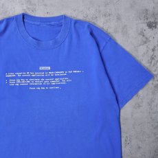 画像1: Windows "Press any key to continue_" コンピューター企業 プリントTシャツ (1)