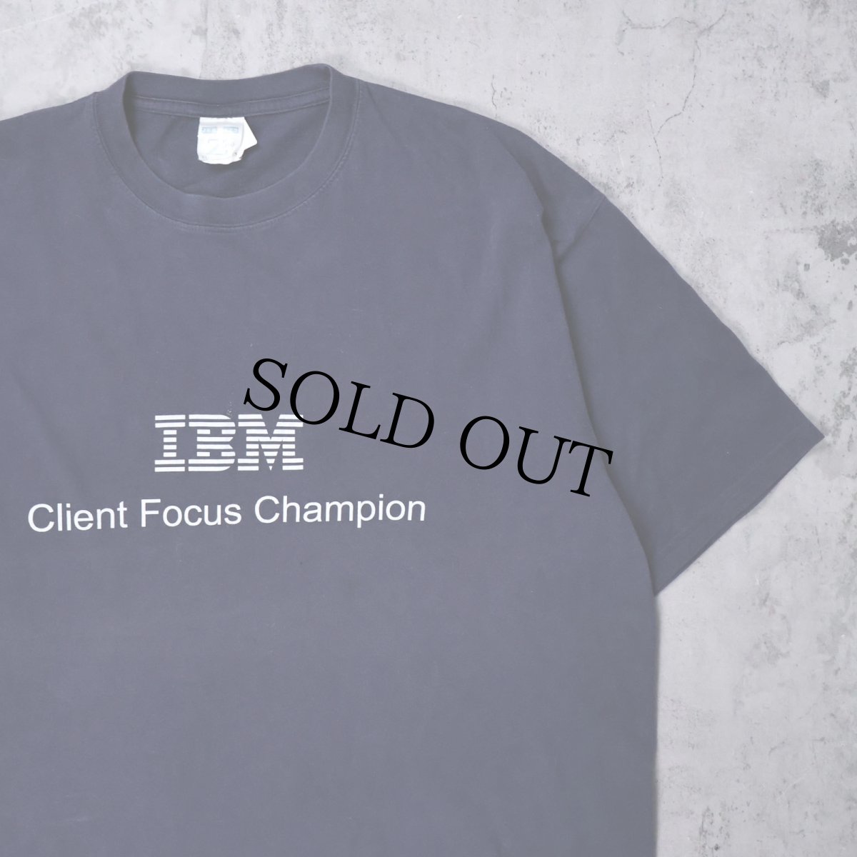 画像1: IBM "Client Focus Champion" コンピューター企業 プリントTシャツ NAVY XL (1)
