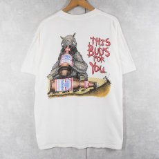 画像2: 90's Budweiser USA製 "FOR ALL YOU DO..." ビールメーカープリントTシャツ XL (2)