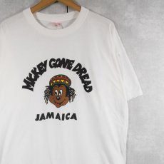 画像1: MICKEY GONE DREAD キャラクター パロディプリントTシャツ XL (1)