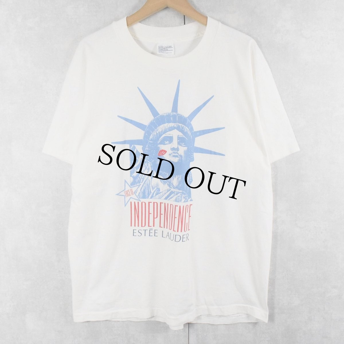 画像1: ESTEE LAUDER "自由の女神" 化粧品メーカー プリントTシャツ ONE SIZE (1)
